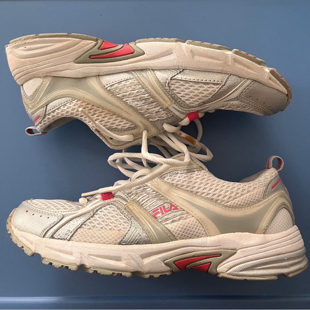 fila 5sr119lz-137 Pink White Cheerleader Sneaker Walk Run Casual Wmn 8.5 trainer